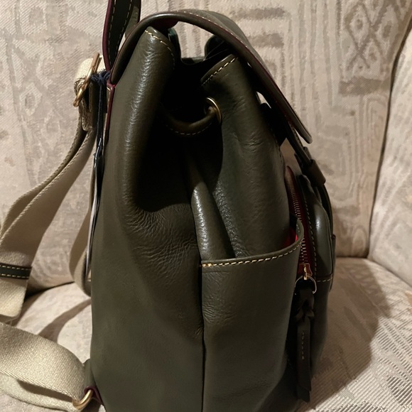 Dooney & Bourke Olive Green Leather Backpack main image 4